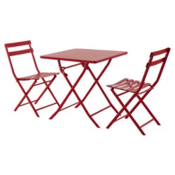 Table De Jardin Pliante Carrée Greensboro Groseille -Hespéride 00W004081C