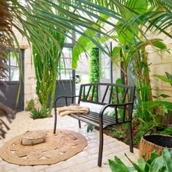 Banc De Jardin Alvernia Noir -Hespéride 00W004387C