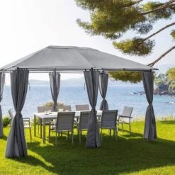 Rideaux Pour Tonnelle Santorini Et Thira Ardoise -Hespéride 00W004829D