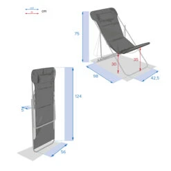 Chilienne De Jardin Pliante Bilbao Taupe -Hespéride 00W007818G