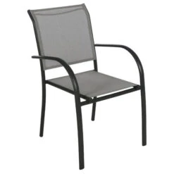 Fauteuil De Jardin Empilable Piazza Galet & Graphite