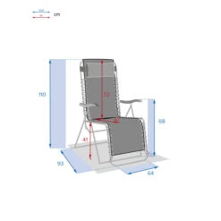 Fauteuil Relax De Jardin Silos Anthracite -Hespéride 00W007903I