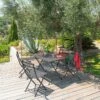 Table De Jardin Pliante Rectangulaire Greensboro Graphite