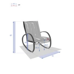 Fauteuil à Bascule Nevada Graphite -Hespéride 00W074366G