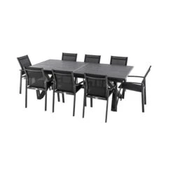 Table De Jardin Extensible Axiome Ardoise Granitée -Hespéride 00W074399E