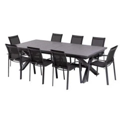 Table De Jardin Extensible Axiome Ardoise Granitée -Hespéride 00W074399J