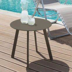 Table D'appoint De Jardin Ronde Saona Tonka Mat