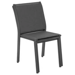 Chaise De Jardin Empilable Essentia Anthracite & Graphite -Hespéride 00W075451C