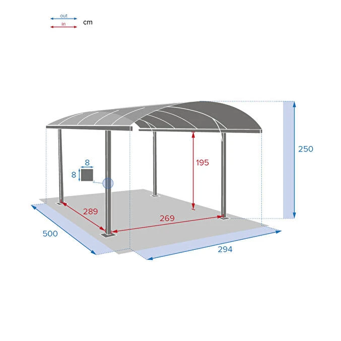 Carport Belize Noir Mat 5 Carport Belize Noir Mat – Image 5