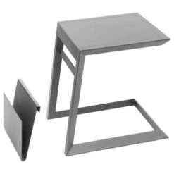 Table D'appoint De Jardin Carrée Allure Graphite -Hespéride 00W075645E
