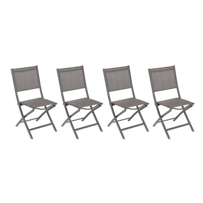 Lot De 4 Chaises De Jardin Pliantes Essentia Wengé & Tonka 1 Lot De 4 Chaises De Jardin Pliantes Essentia Wengé & Tonka
