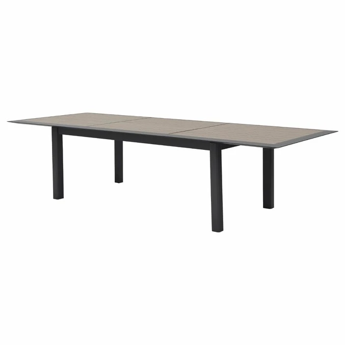 Table De Jardin Extensible Allure Effet Bois Muscade & Graphite 5 Table De Jardin Extensible Allure Effet Bois Muscade & Graphite – Image 5