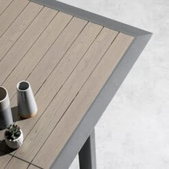 Table De Jardin Extensible Allure Effet Bois Muscade & Graphite 20 Table De Jardin Extensible Allure Effet Bois Muscade & Graphite -Hespéride 00W077813J