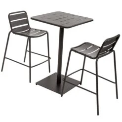 Table Haute De Jardin Phuket Graphite -Hespéride 00W077879C