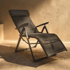 Fauteuil De Jardin Inclinable Decima Anthracite & Graphite -Hespéride 00W077925H