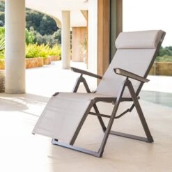 Fauteuil De Jardin Inclinable Decima Noisette & Praline