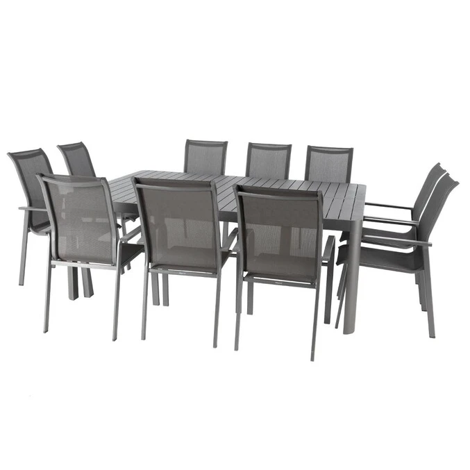 Table De Jardin Extensible Carrée Paradize Graphite 4 Table De Jardin Extensible Carrée Paradize Graphite – Image 4