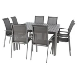 Table De Jardin Extensible Carrée Paradize Graphite 16 Table De Jardin Extensible Carrée Paradize Graphite -Hespéride 00W077948E