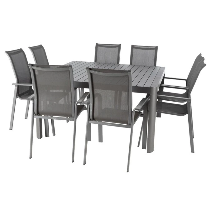 Table De Jardin Extensible Carrée Paradize Graphite 5 Table De Jardin Extensible Carrée Paradize Graphite – Image 5
