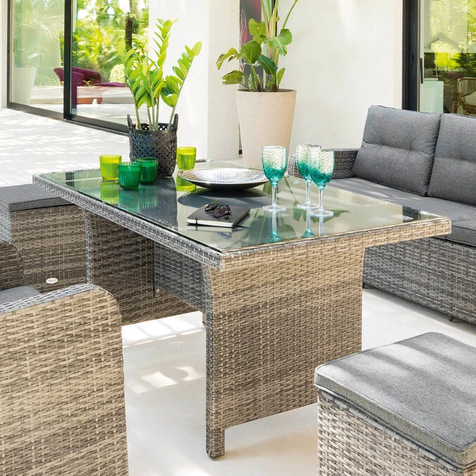 Table De Jardin Rectangulaire Mayari Terre D'ombre 1 Table De Jardin Rectangulaire Mayari Terre D'ombre