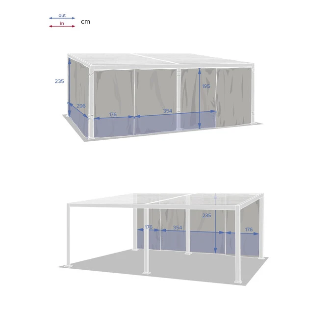 Rideaux Pour Pergola Avila Ardoise 2 Rideaux Pour Pergola Avila Ardoise – Image 2
