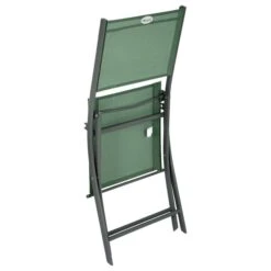 Lot De 4 Chaises De Jardin Pliantes Modula Vert Olive & Graphite -Hespéride 00W079285C
