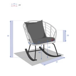 Fauteuil à Bascule Cherone -Hespéride 00W079323G