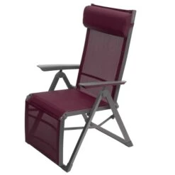 Fauteuil De Jardin Inclinable Decima Bordeaux & Graphite -Hespéride 00W079324C
