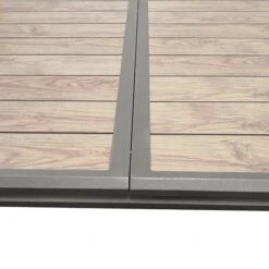 Table De Jardin Extensible Axiome Effet Bois Honey & Praline -Hespéride 00W079369G