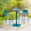 Table Haute De Jardin Phuket Bleu Canard