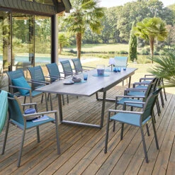 Table De Jardin Extensible Unione Gris Smoke & Graphite