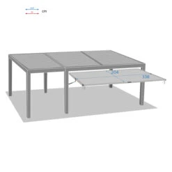 Auvent Grand Modèle Pour Pergola Bioclimatique Majaé -Hespéride 00W079422D