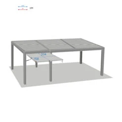 Auvent Petit Modèle Pour Pergola Bioclimatique Majaé -Hespéride 00W079423D