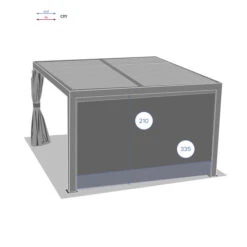 Store Semi-automatique Grand Modèle Pour Pergola Bioclimatique Majaé 5 Store Semi-automatique Grand Modèle Pour Pergola Bioclimatique Majaé -Hespéride 00W079426C