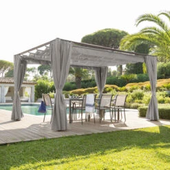 Tonnelle Rectangulaire Palmeira Noisette