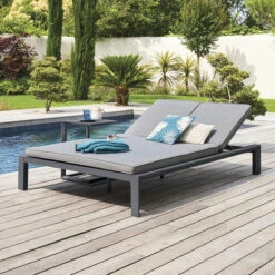 Lit De Piscine Double Évasion Anthracite & Graphite