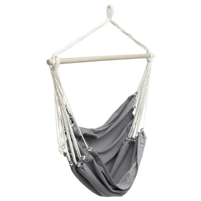 Chaise De Détente Suspendue Cuenca Gris Perle 2 Chaise De Détente Suspendue Cuenca Gris Perle – Image 2