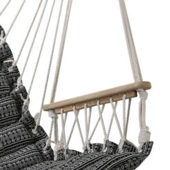 Chaise De Détente Suspendue Jinja Noir & Blanc -Hespéride 00W080161C