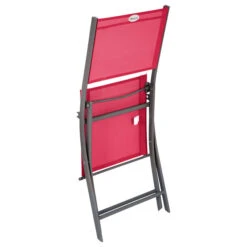 Lot De 4 Chaises De Jardin Pliantes Modula Grenade & Graphite -Hespéride 00W080239C