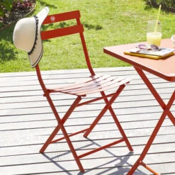 Lot De 2 Chaises De Jardin Pliantes Greensboro Terre Battue