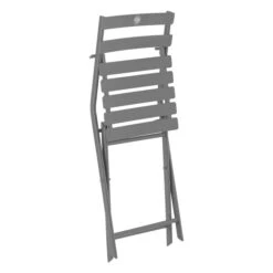 Lot De 2 Chaises De Jardin Pliantes Greensboro Gris Quartz -Hespéride 00W084946D