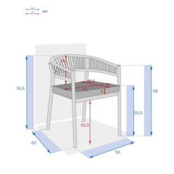 Lot De 2 Fauteuils De Jardin Tevio Miel -Hespéride 00W085036E