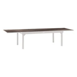 Table De Jardin Extensible Piazza Gris Smoke & Blanc -Hespéride 00W085052C
