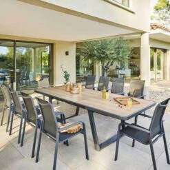 Table De Jardin Extensible Unisson Houblon & Graphite