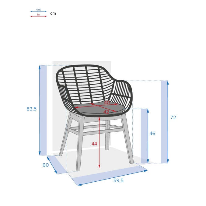 Lot De 2 Fauteuils De Jardin Turia Acacia 3 Lot De 2 Fauteuils De Jardin Turia Acacia – Image 3