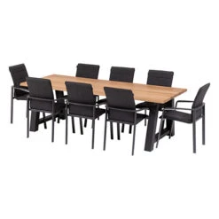 Table De Jardin Iruya Teck & Graphite -Hespéride 00W085109G
