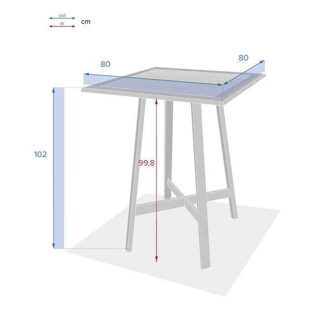 Table Haute De Jardin Tiwi Acacia 7 Table Haute De Jardin Tiwi Acacia – Image 7