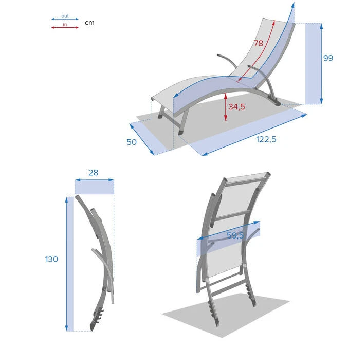 Transat Samba Bleu Canard & Graphite 7 Transat Samba Bleu Canard & Graphite – Image 7