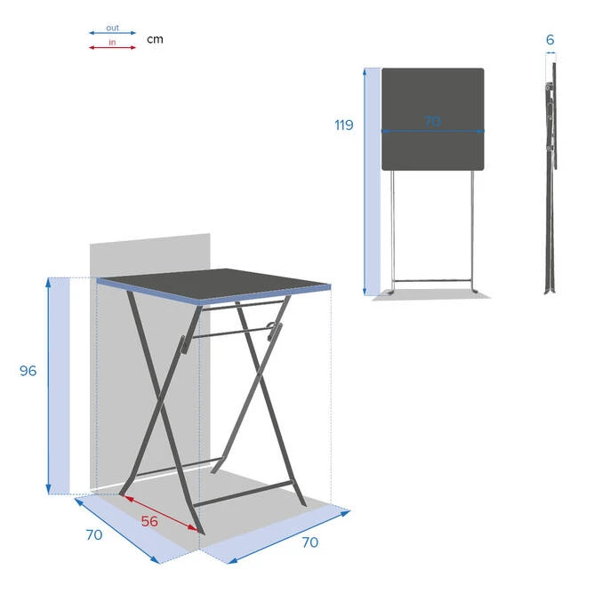 Table Haute Pliante De Jardin Greensboro Vert Olive 5 Table Haute Pliante De Jardin Greensboro Vert Olive – Image 5