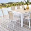 Chaise De Jardin Empilable Axant Lin & Blanc